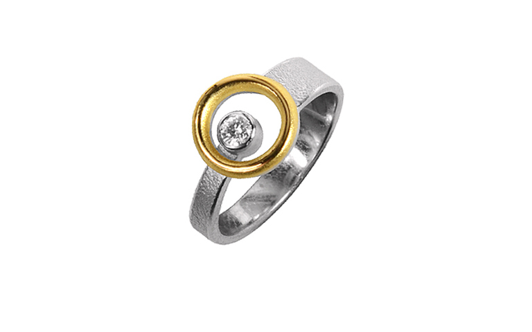 45275-Ring, Gold 750 mit Brillant