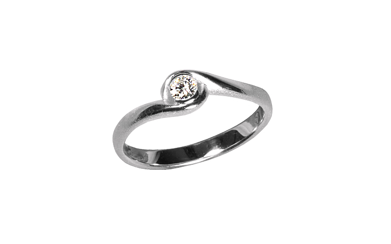 45279-Ring, Weissgold 750 mit Brillant