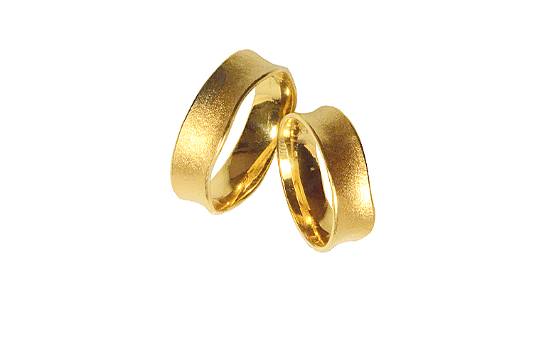 02190+02191-Trauringe, Gold 750