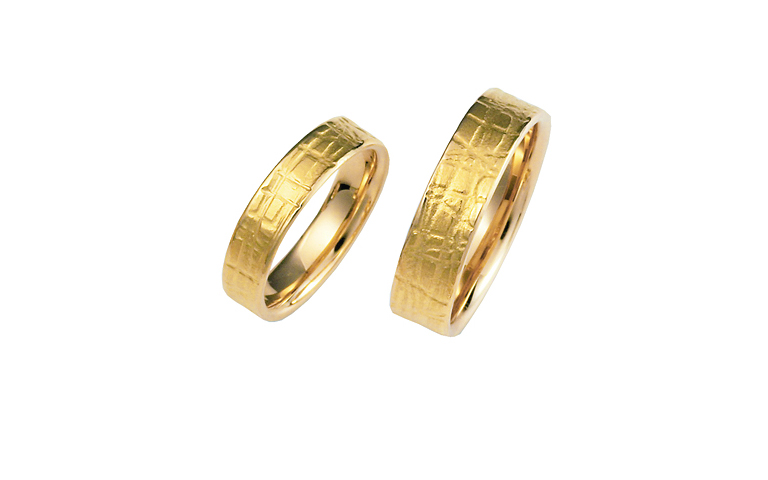 02355+02356-Trauringe, Gold 750