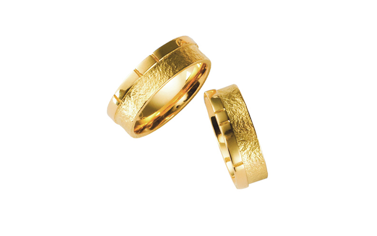 05073+05074-Trauringe, Gold 750