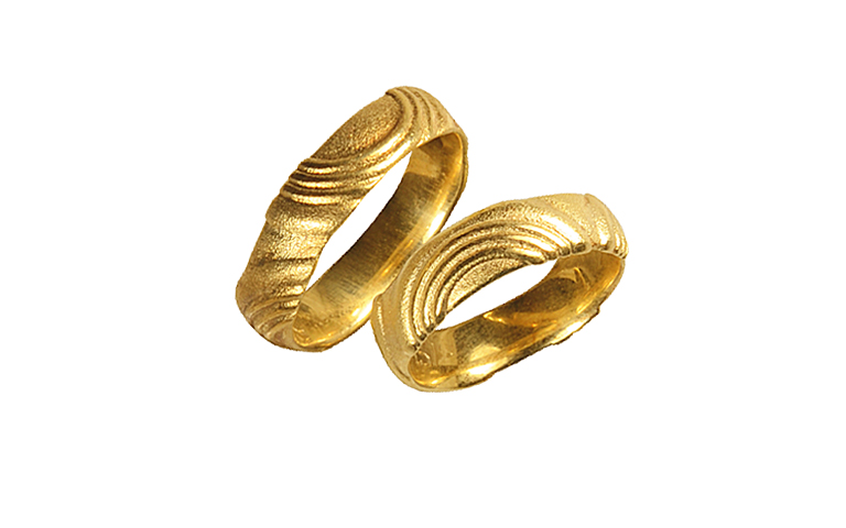 05157+05158-Trauringe, Gold 750