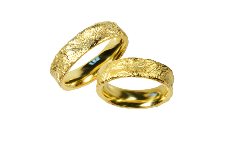 05463+05464-Trauringe, Gold 750