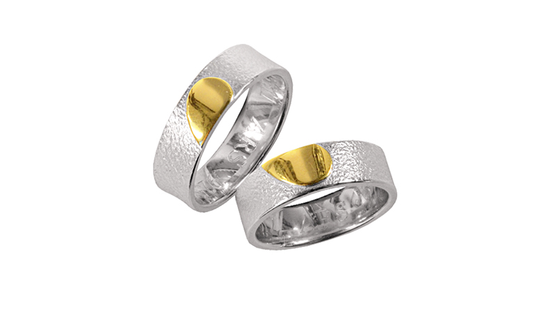 45311+45312-Trauringe, Gold 750