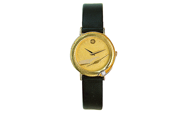 06135-Uhr, Gold 750 mit Brillant