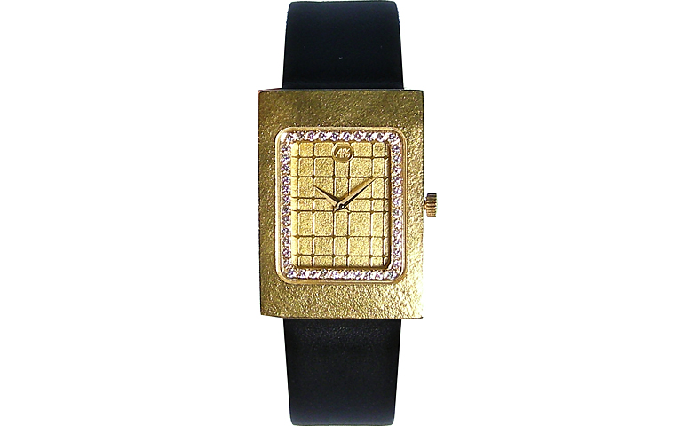 06348-Uhr, 750 Gold mit Brillanten