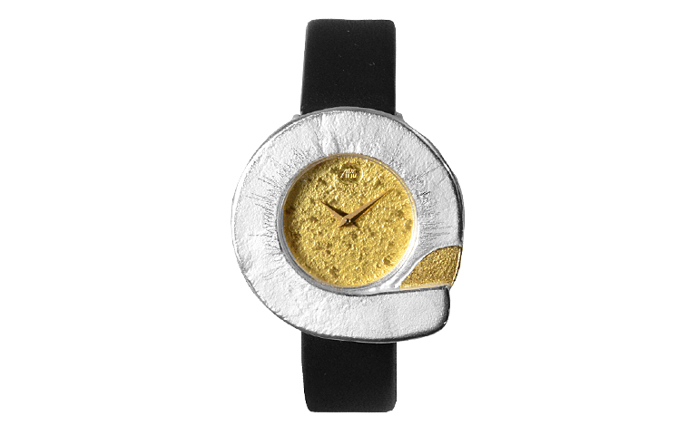 16062-Uhr, Silber 925 mit Gold 750