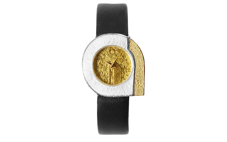 16090-Uhr, Silber 925 mit Gold 750