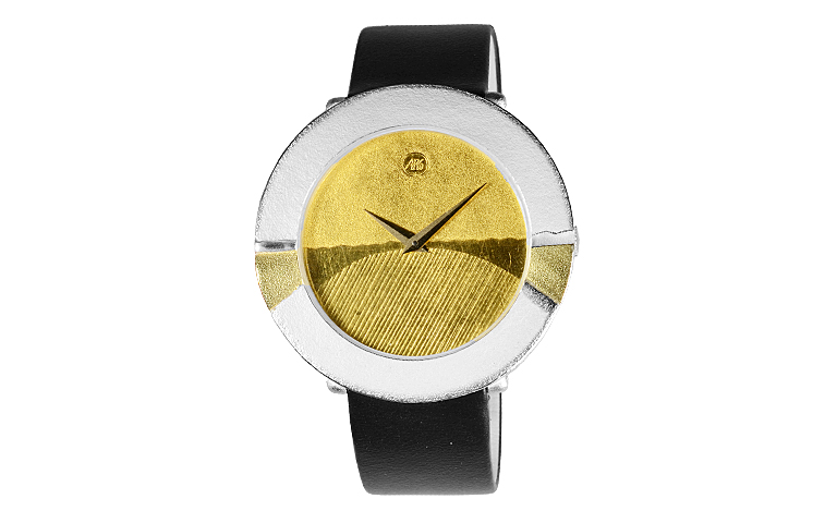 16095-Uhr, Silber 925 mit Gold 750