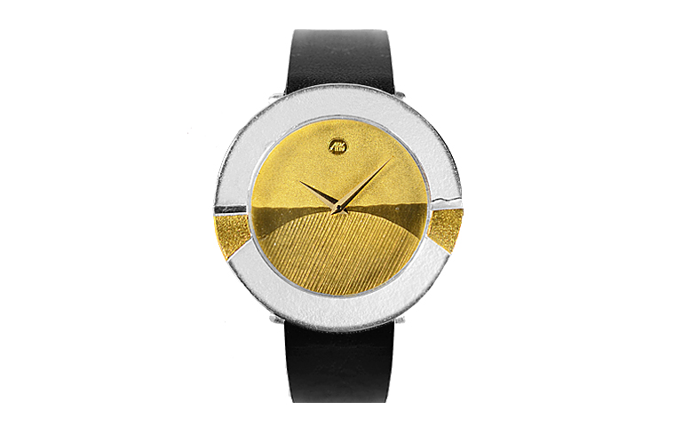 16095-Uhr, Silber 925, Gold 750