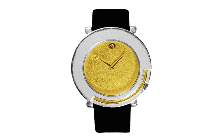 16100-Uhr, Silber 925, Gold 750