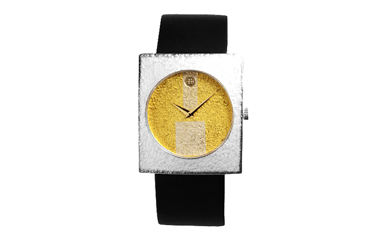 16109-Uhr, Silber 925 mit Gold 750