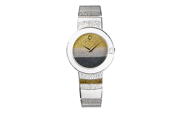 16127-Uhr, Silber 925, Gold 750