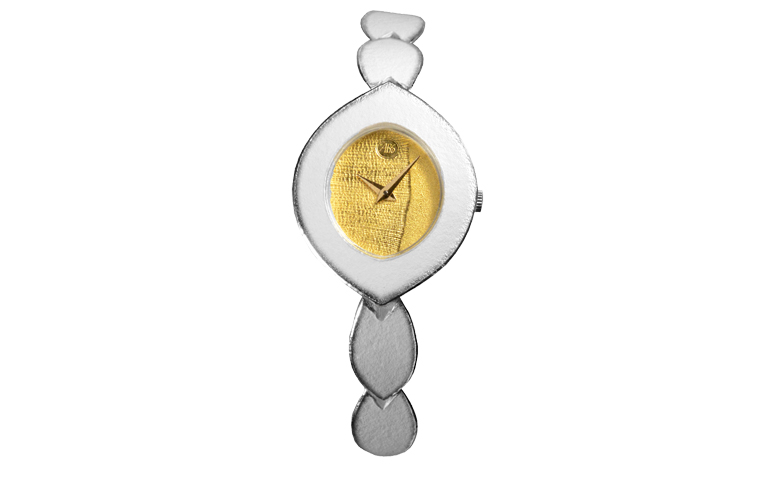 16162-Uhr, Silber 925 mit Gold 750