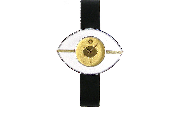 16205-Uhr, Silber 925, Gold 750