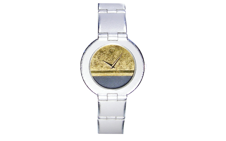 16206-Uhr, Silber 925, Gold 750