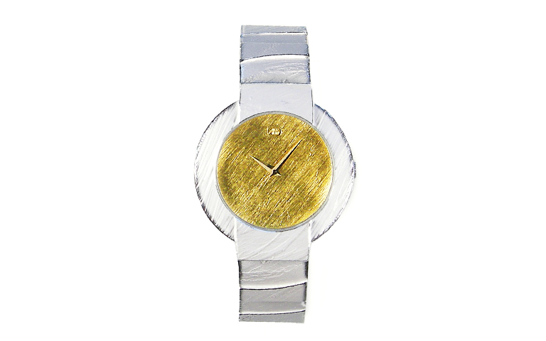 16208-Uhr, Silber 925, Gold 750