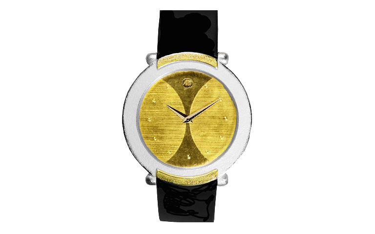 16212-Uhr, Silber 925 mit Gold 750