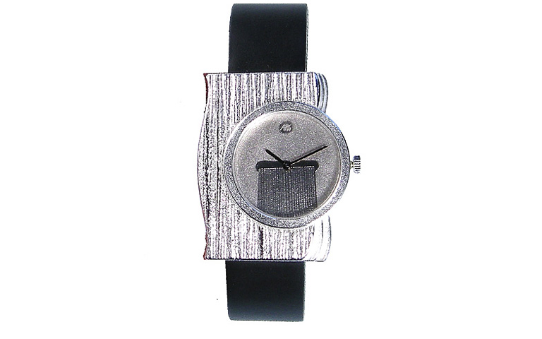 36013-Uhr, 925 Silber mit Palladium Ziffernblatt