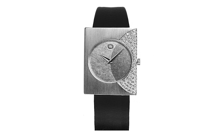 46528-Uhr, Weissgold 750, Brillanten 