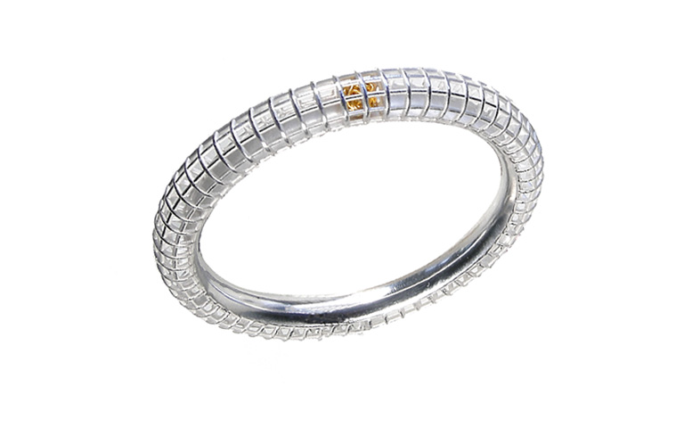 14300-bracelet silver 925, fine gold 999