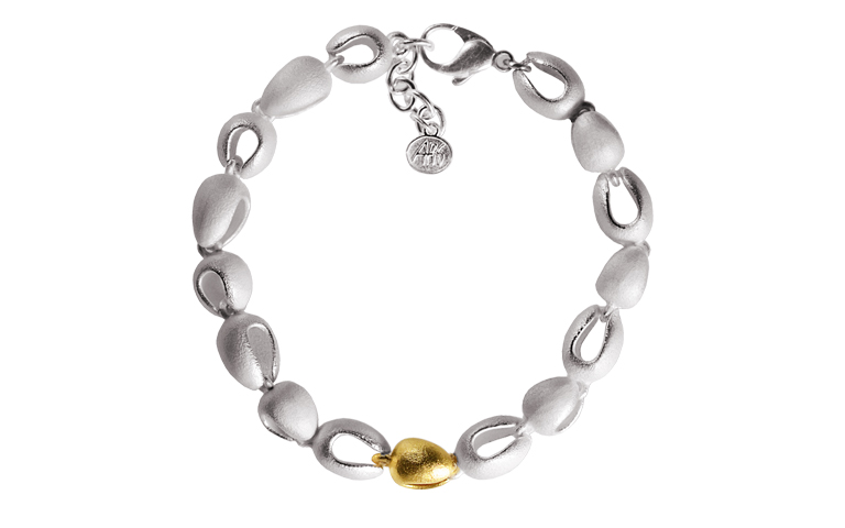 14309_1-bracelet, silver 925 and gold 750