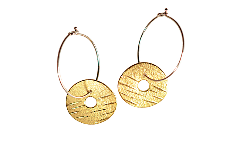 07403-earings, platinum 950, gold 750