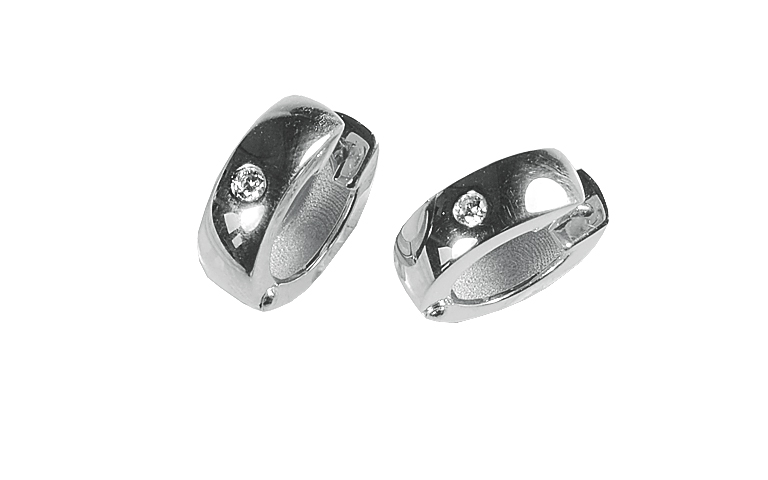 47415-earrings, gold 750 with brillants