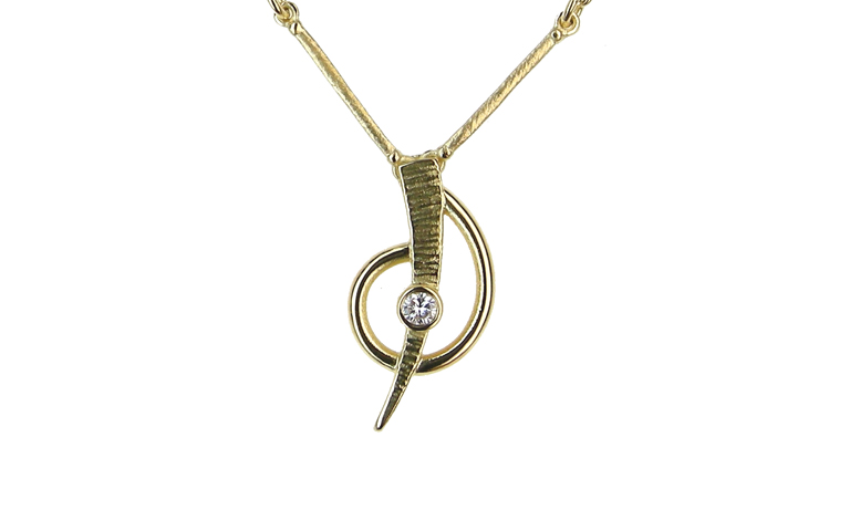 01037-necklace, gold 750, brillant