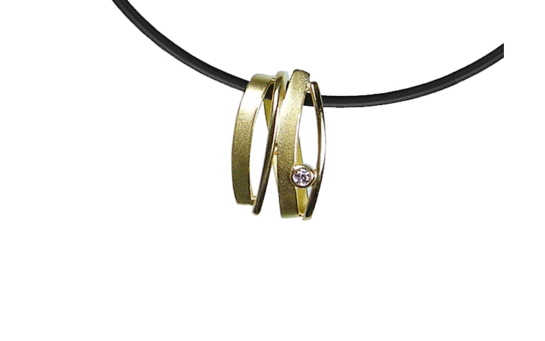 01051-necklace, gold 750, brillant