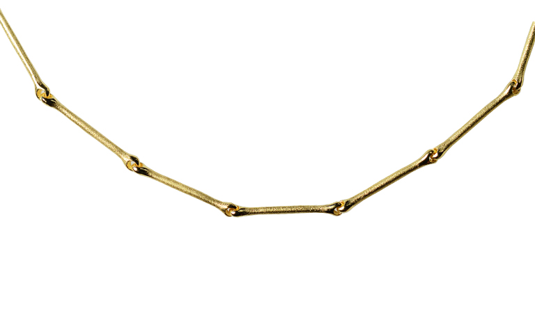 01134-necklace, silver 925 with gold 750