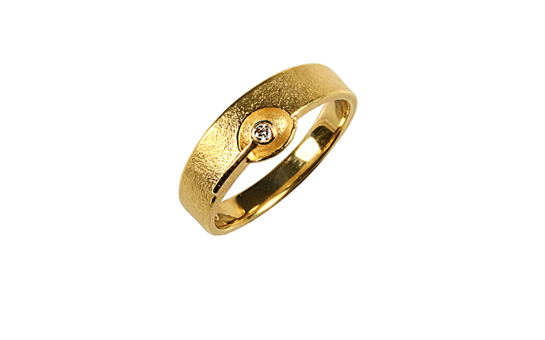 02150-ring, gold 750 and brillant