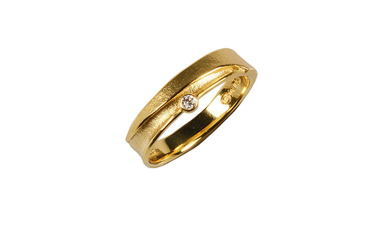 02160-ring, gold 750 and brillant