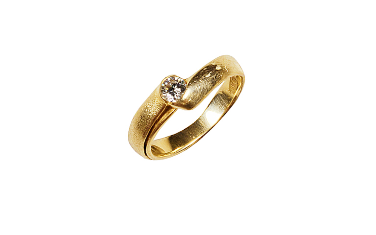 02929-ring, gold 750 and brillant