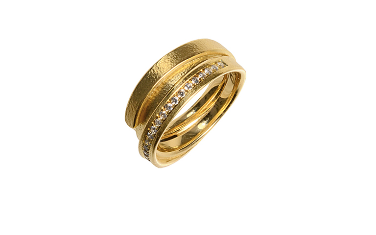 05087-ring, gold 750 and brillants