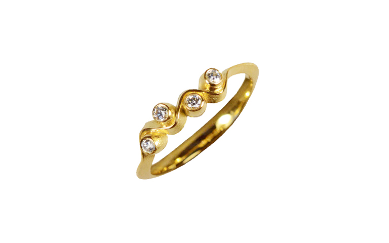 05222-ring, gold 750 with brillants