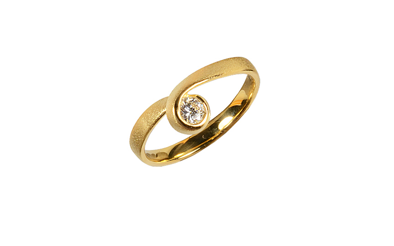 05271-ring, gold 750 and brillant