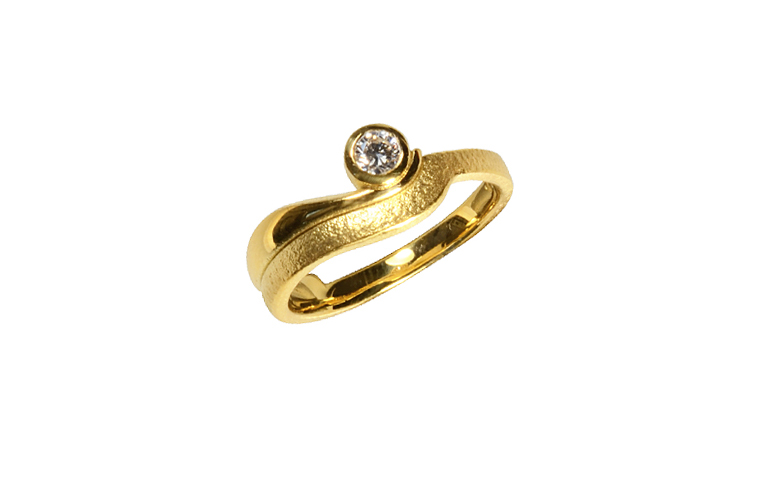 05274-ring, gold 750 and brillant