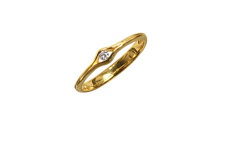 05281-ring, gold 750 and brillant