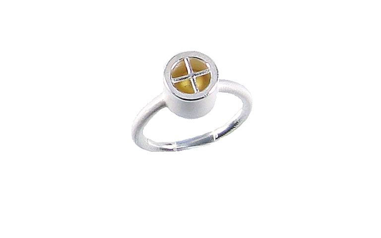 12837-ring, gold 750, silver 925