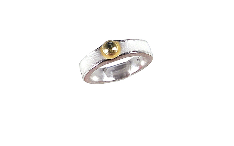12841-ring, gold 750, silver 925