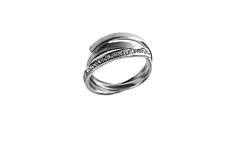45178-ring, white gold 750 with brilliant