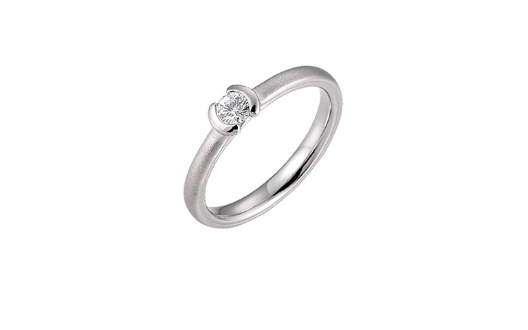 45193-ring, white gold 750 with brillant