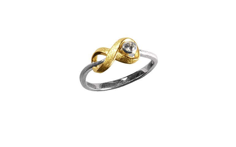 45272-ring, gold 750 and brillant
