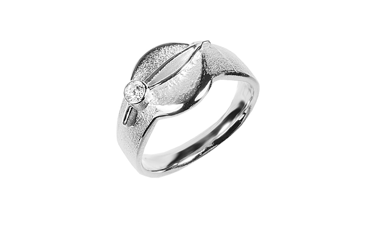 45459-ring, gold 750 with brillant