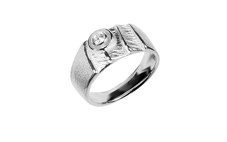 45460-ring, gold 750 with brillant